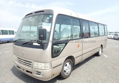 Picture of NEATLY Used Toyota Coaster 30 Seater Bus truck second hand transportation for sale left hand drive and right hand vehicles stock